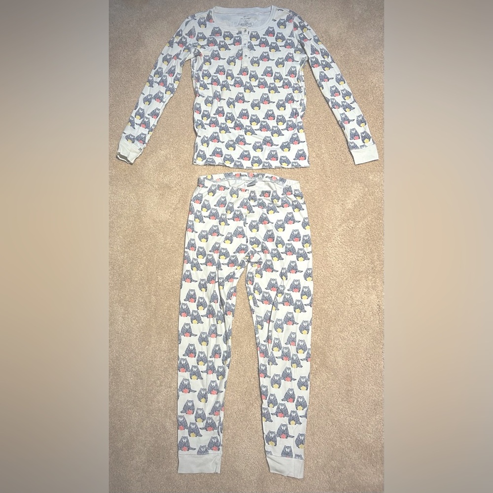 Roberta Roller Rabbit White and Blue Bear Pajama Set